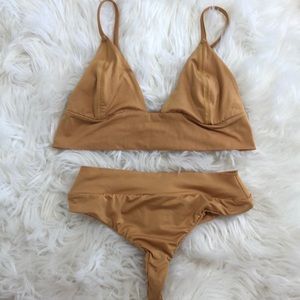 Yellow gooseberry seaside swimsuit